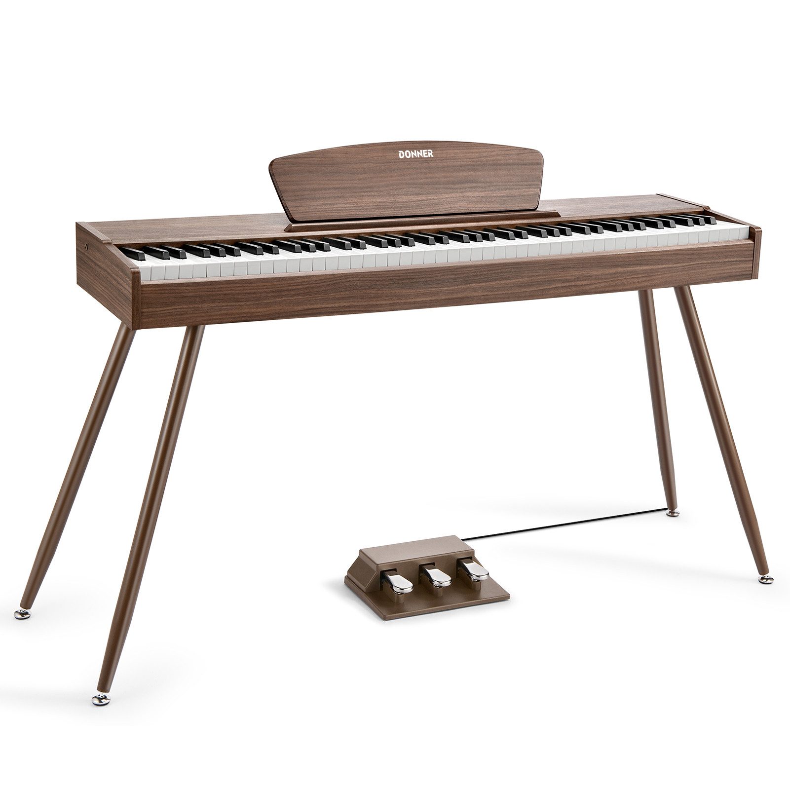 Donner Digitalpiano EPiano Hammermechanik Keyboard 88 Tasten gewichtete Klavier DDP80 (Set